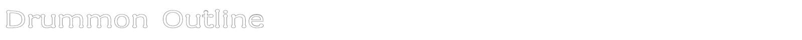 Drummon font preview